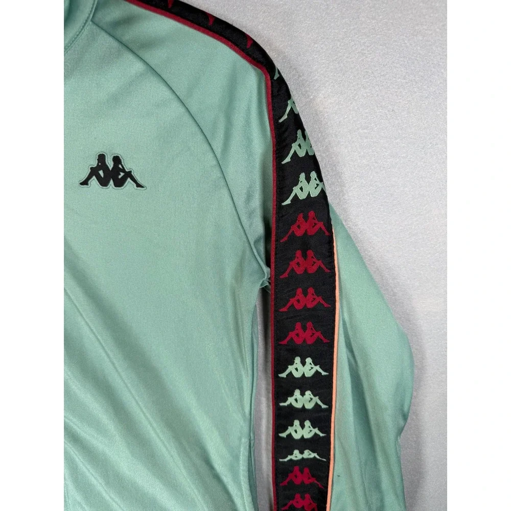 Kappa Banda Track Jacket Mint Green Omini Logo Tape Zip Mens Medium Streetwear